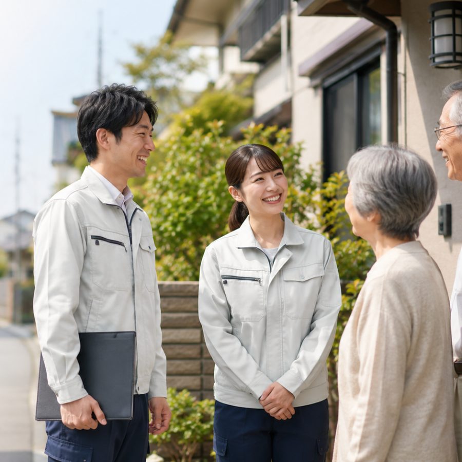 町田で地域のお客様に対応するRe Holdingsのスタッフ